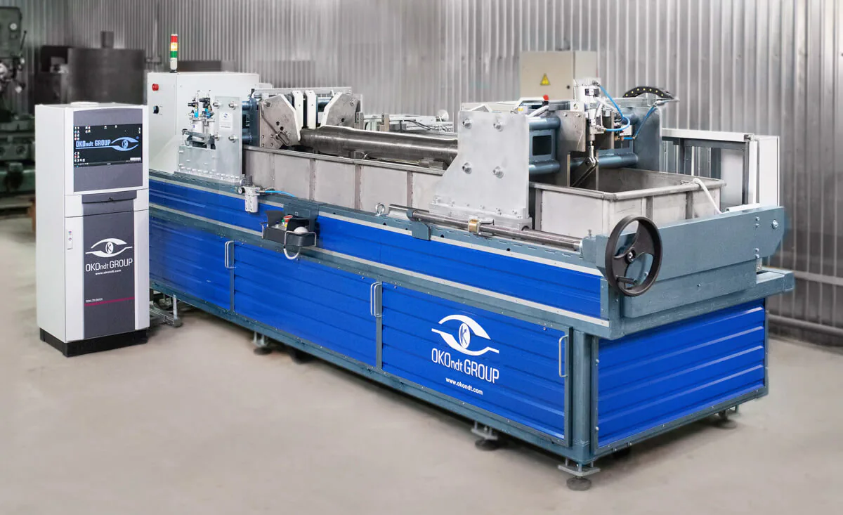 AUTS Axle-4 OS-4 System for automated ultrasonic inspection of railway axles during production — 2