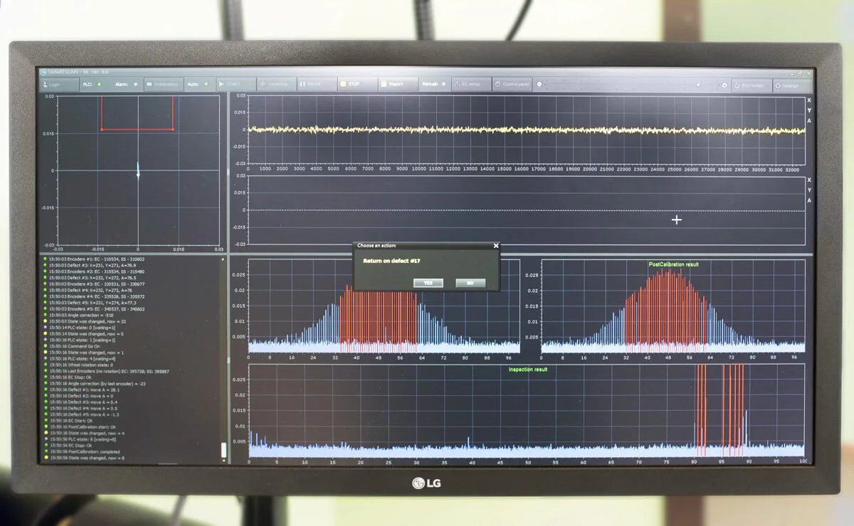 AUTS Axle-4 OS-4 System for automated ultrasonic inspection of railway axles during production — 5