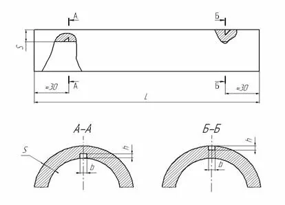 Welds testing calibration blocks with notches — 3