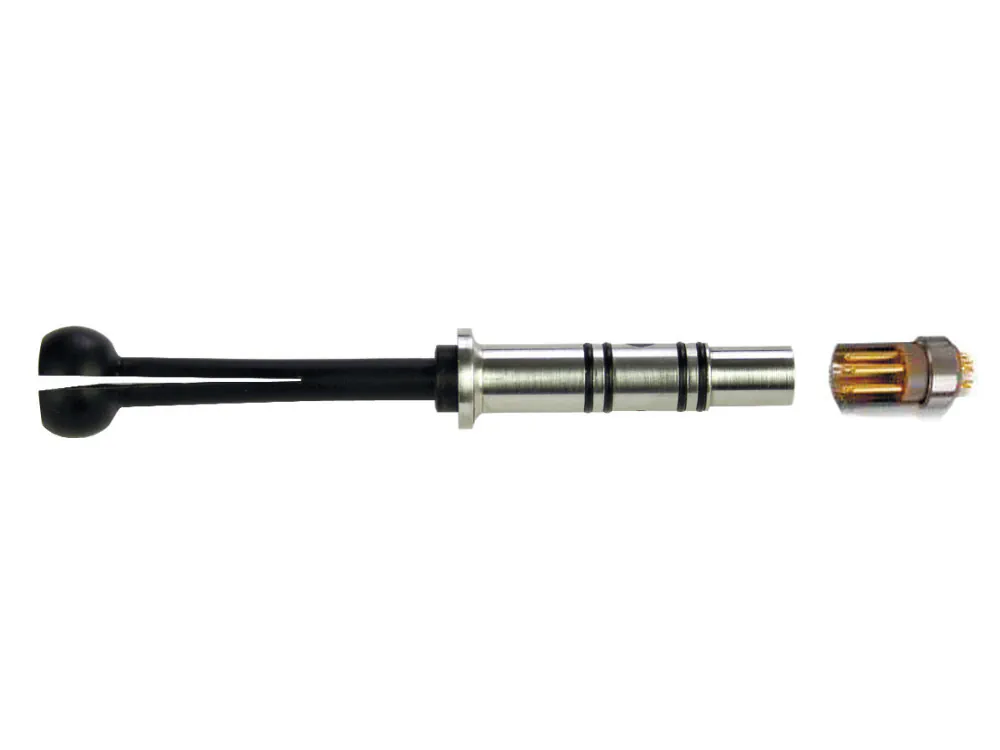Dynamic Rotating Bolt Hole Probe with Split Tip (coils are positioned at right angles to the probe shaft length; Differential Unshielded) — 2