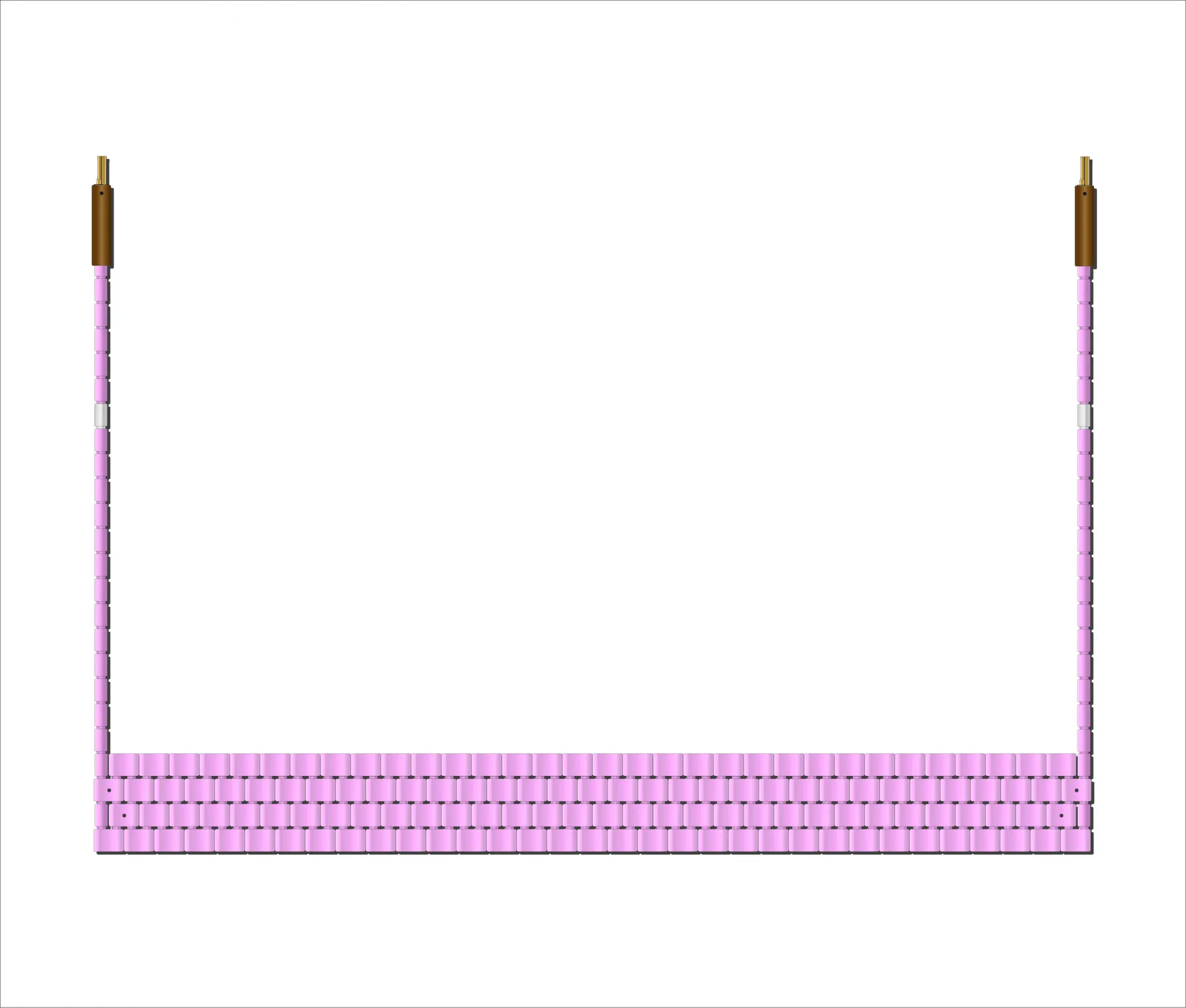 33 bead wide 80V ceramic pad heater