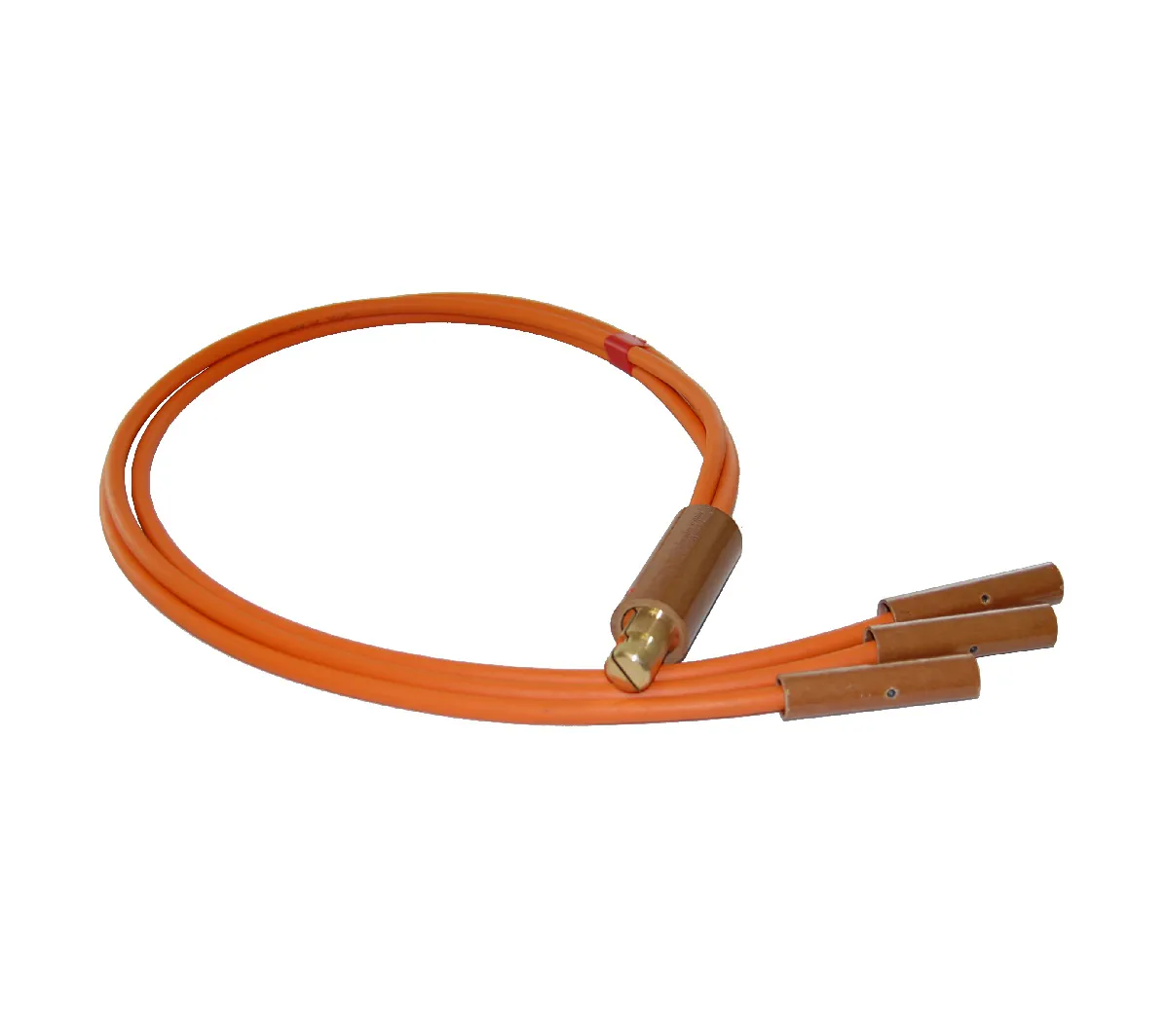 3 way splitter 10mm cable, 1m long in orange cable